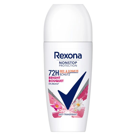 6x Rexona Women Nonstop Protection Deo Roll-On Bright Bouquet 50 ml 50 ML