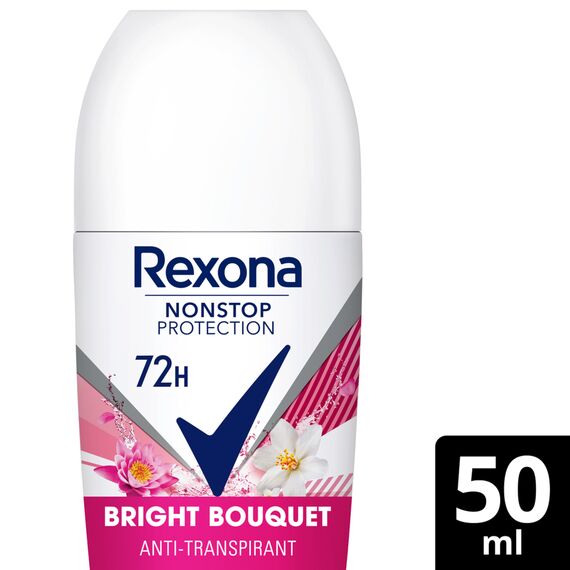 6x Rexona Women Nonstop Protection Deo Roll-On Bright Bouquet 50 ml 50 ML