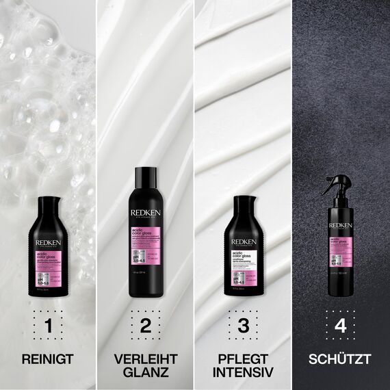 Redken Conditioner für Reinigung und Farbschutz bei gefärbtem Haar, Farbbrillanz für bis zu 32 Haarwäschen, Mit Glanzkomplex & pH-ausgleichende Formel, Acidic Color Gloss Conditioner, 500 ml
