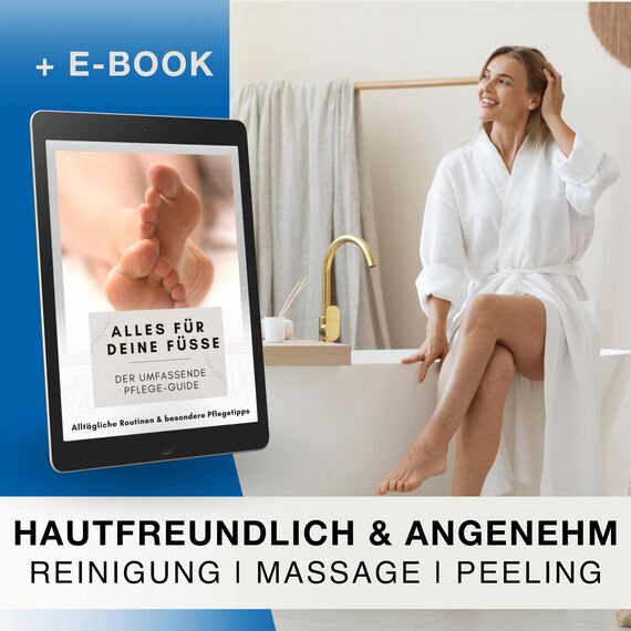 VMbathrooms Fußzauber Das Original | Rutschfeste Fußbürste für Massage & Fußreinigung | Silikon Fußwaschmatte für die Dusche | Fußschrubber mit Peeling Effekt