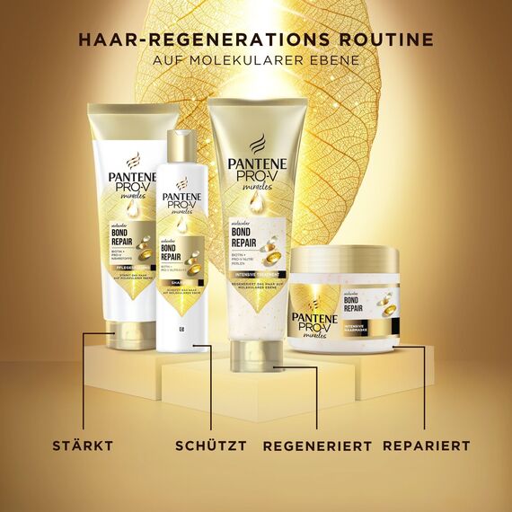 Pantene Pro-V Molecular Bond Repair Tiefenwirksame Haarpflege mit Biotin 150ml, Konzentrierte Pro-V Formel für Extrem Trockenes Haar, Sorgt für Sichtbar Gesünderes, Gestärktes und Regeneriertes Haar