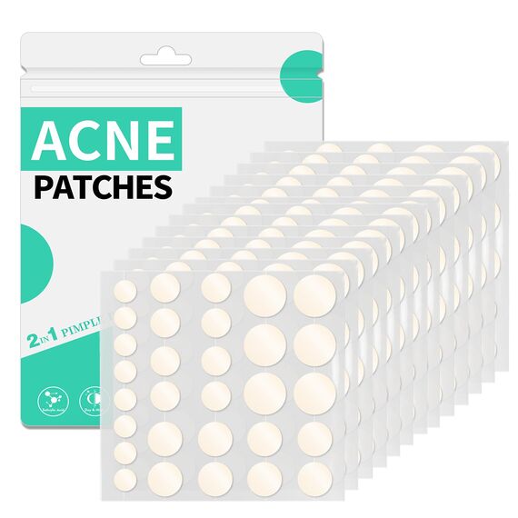 Pimple Patches Hydrokolloid Unsichtbare Pickel Patch mit Teebaumöl Tag und Nacht Verwenden Pimple Patch Akne Patches Wasserdichte Atmungsaktive Acne Patch Pflaster (300 Stück, Rund)