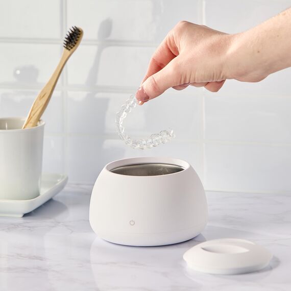 Zima Dental Pod: Ultraschallreinigungsgerät. Der originale Ultraschallreiniger für Zahnschienen, Knirscherschienen, Aligner, Nachtschienen, Zahnprothesen. Ultraschallreinigungsgerät für Dentalpflege.