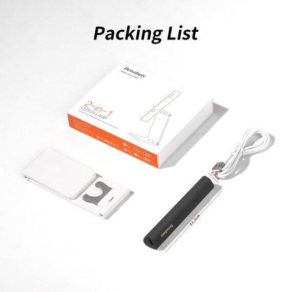 Denabuty UV Lampe für Gelnägel, Mini U V LED Lampe für Nägel Wiederaufladbar mit Ständer Tragbare Kleine UV Nagellampe für Gel Nagellack, zum Aushärten von Nagelkleber & Nail Tips Schwarz