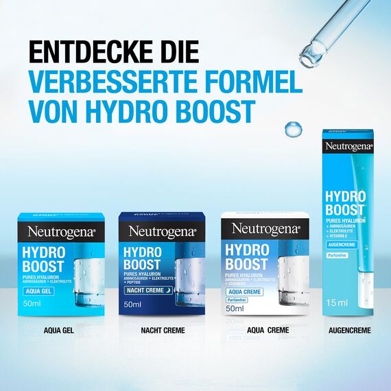 Neutrogena Hydro Boost Hyaluron Konzentrat (15ml), Gesichtspflege Mit 2 Formen Von Hyaluronsäure, Provitamin B5 & Präbiotischer Technologie, Spendet Intensive Feuchtigkeit (Packung mit 2)
