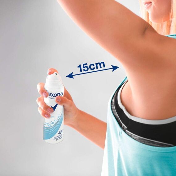 Rexona MotionSense Deo Spray Cotton Dry Anti Transpirant mit 48 Stunden Schutz gegen Körpergeruch und Achselnässe 6x 150 ml (Packung mit 2)