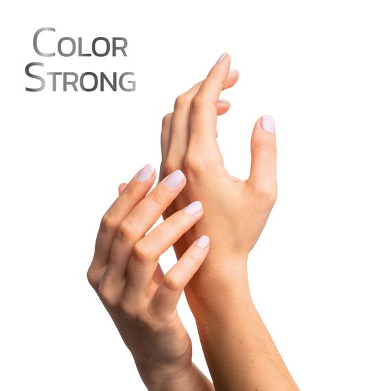 Nagelhärter Lack mit Biotin, Silizium und Keratin - Stärkt und repariert beschädigte, geschwächte, brüchige Nägel durch Gel-Nagellack, Alterung – Cashmere Nude - Hände & Füße - Swiss Made