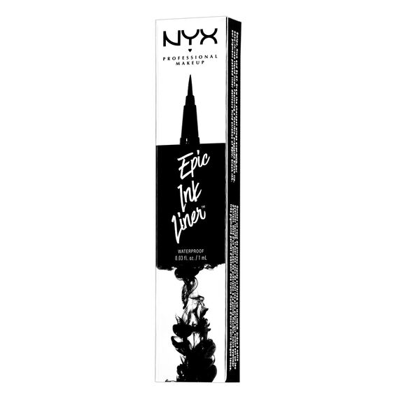 NYX Professional Makeup Epic Ink Eye Liner, Filzstift, Wasserfest, Vegane Formel, Shade 01 (Packung mit 2)