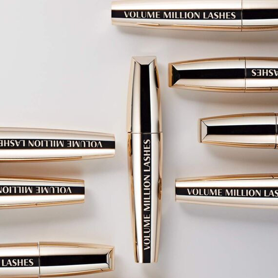 L'Oréal Paris Volume Million Lashes Mascara schwarz, Wimperntusche für extra Volumen und Defintion, mit Wimpern-Multiplizier-System (1 x 10,7ml) (Packung mit 3)