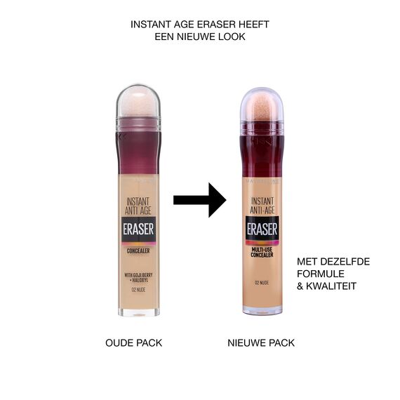 Maybelline New York Abdeckstift, Instant Anti-Age Effekt Concealer, Löscher mit Mikro-Lösch-Applikator, Nr. 03 Fair, 6,8 ml (Packung mit 2)