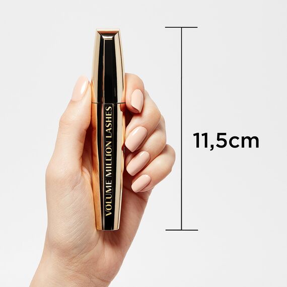 L'Oréal Paris Volume Million Lashes Mascara schwarz, Wimperntusche für extra Volumen und Defintion, mit Wimpern-Multiplizier-System (1 x 10,7ml) (Packung mit 3)