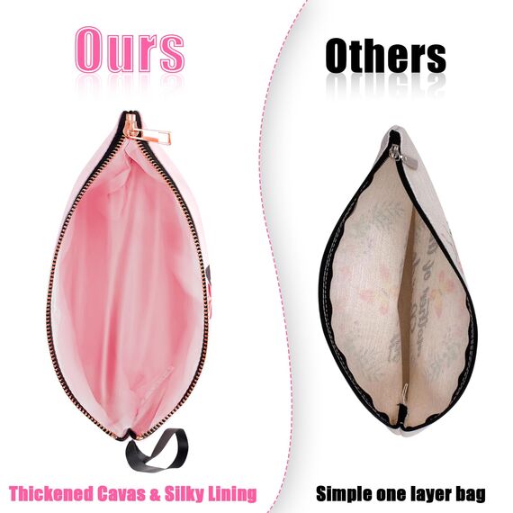 Vavabox A-Z Personalisierte Kosmetiktasche-Geburtstagsgeschenke Für Frauen, Mütter, Beste Freundinnen Und Brautjungfern (K, Pink)