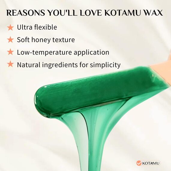 KOTAMU Wax 450g, Aloe Vera Wachs Haarentfernung für Brust, Rücken, Arme, Beine, Gesicht, Bikinizone, Home Waxing, Professionellen Hard Wax Beans ohne Wachsstreifen für Mann Frau