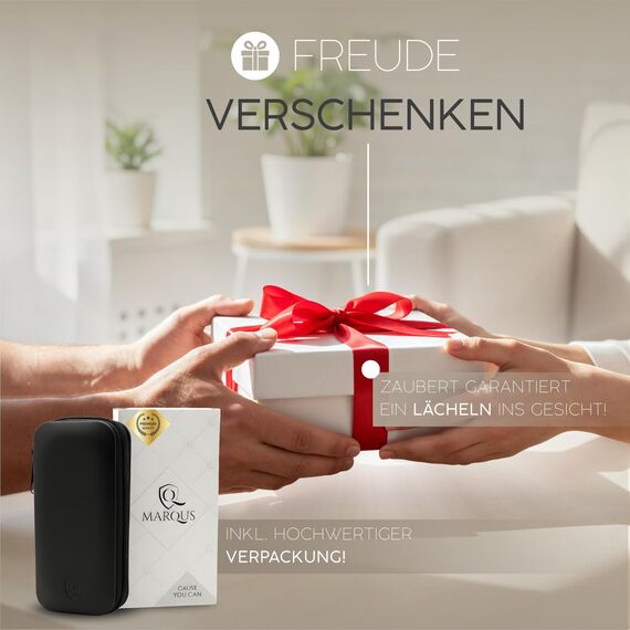 Maniküre Set - Vergleichssieger - Etui handlich und weich - 7teiliges Nagelset für Damen und Herren marQus aus Edelstahl