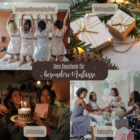 Teddy Kosmetiktasche mit Initialen Bestickt - Personalisierte Plüsch Schminktasche ideal als Organizer für die Handtasche (Braun)