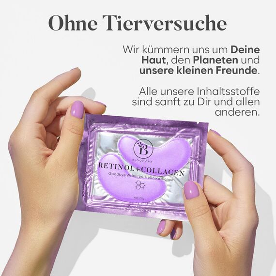 BLOOMORA Gemischte Augenpads (30 Paare) - Eye Pads mit Niacinamid & Augenpads Hyaluron - Augenpadz Gegen Augenringe - Augenringe Entfernen - Eye Patches