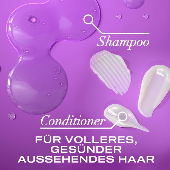 OGX Biotin & Collagen Conditioner (385 ml), reichhaltige Haarspülung für 72h+ Volumen & Fülle mit Biotin & Kollagen, Haarpflege Volumen Spülung für feines & dünnes Haar mit LipiPro Shield Technologie