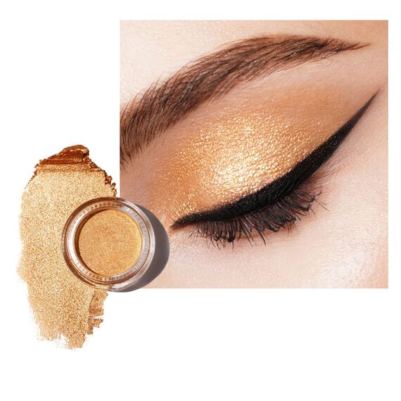 Oulac Glitzer Lidschatten Gold | Hochpigmentierter Feine Textur | Wasserfest & Langlebig | Metallisch schimmernde Finish | Verblendbar & Faltenfreies Augen-Makeup | Vegan | 06g (17) Spiritual Gold
