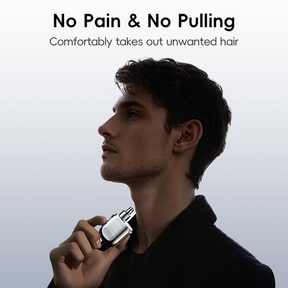 yoose Nasenhaartrimmer Herren aus Legierung, schmerzfreier Nasenhaarentferner, IPX7 wasserdicht Nasenhaarschneider mit Superleise 10.000 RPM und rostfrei Doppelschneideklingen, Typ-C wiederaufladbar