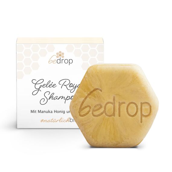bedrop 3x Festes Shampoo mit Gelée Royale, Manuka Honig & Propolis für brüchiges, sanftes & gesundes Haar, feste Haarseife - 65g - 3er Set zum Sparpreis