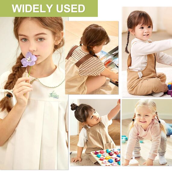 Hanyousheng 200 Stück Elastisch Haargummis Klein, Haargummis Mädchen, Mini Haargummi Schwarz, Zopfgummi Klein, Pferdeschwanz Inhaber Perfekt für Kinder, Babys, kleine Mädchen, Schwarz