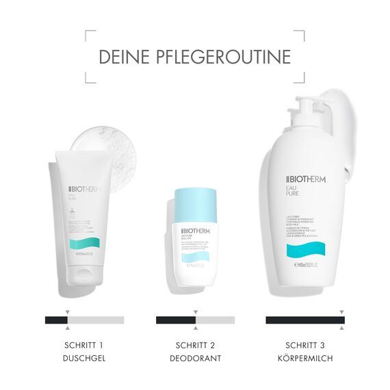 Biotherm Deo Pure Roll-On, 48 H Anti-Transpirant, wirksamer Schutz vor Schweißgeruch, für empfindliche Haut und alle Hauttypen, wirkt pflegend und beruhigend, 75 ml (Packung mit 2)