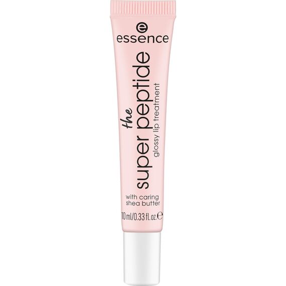 essence the super peptide glossy lip treatment, Lippenbalsam, Nr. 01, Transparent, glättend, mit Vitaminen, vegan, ohne Parabene, ohne Mikroplastikpartikel, Nanopartikel frei, 3er Pack (3x10ml)