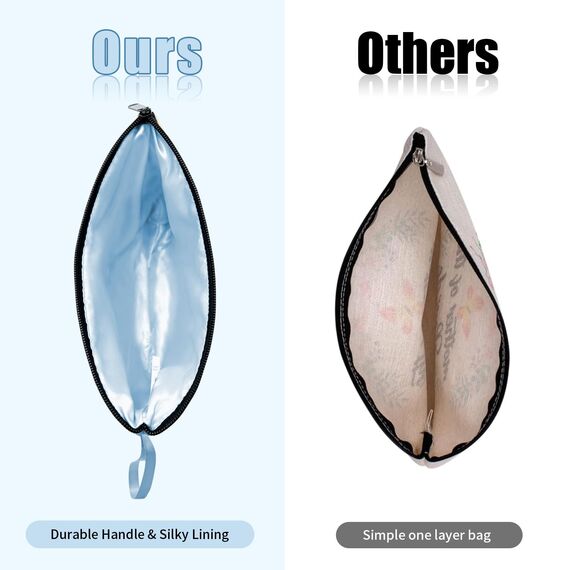 Vavabox A-Z Personalisierte Kosmetiktasche-Geburtstagsgeschenke Für Frauen, Mütter, Beste Freundinnen Und Brautjungfern (K, Blau)