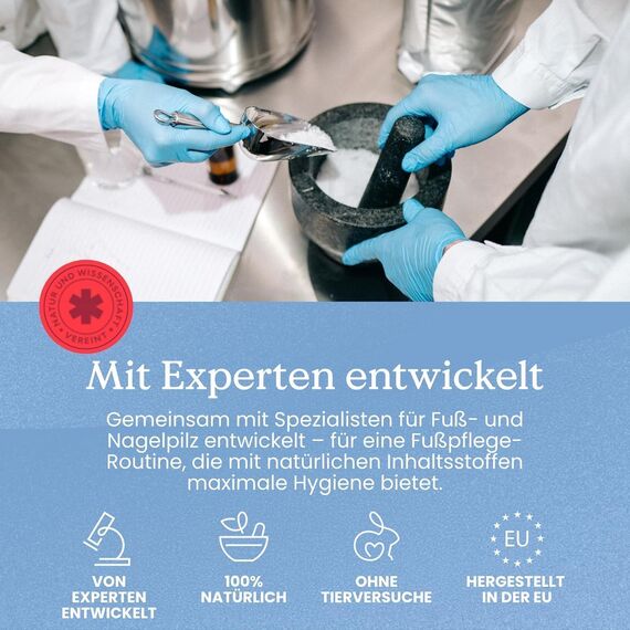 Health Routine Natürliches Fußbadesalz mit Teebaumöl – Für Pflege und Hygiene der Füße, gegen Fußpilz und Nagelpilz, mit 100% natürlichen Wirkstoffen