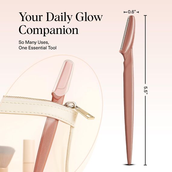 Kitsch Dermaplane Rasierer für Frauen Gesicht - Gesichtsrasierer für Frauen & Männer, Augenbrauentrimmer & Gesichtsrasierer - Peeling-Gesichtsrasierer & Hautpflegewerkzeug für glattere Haut