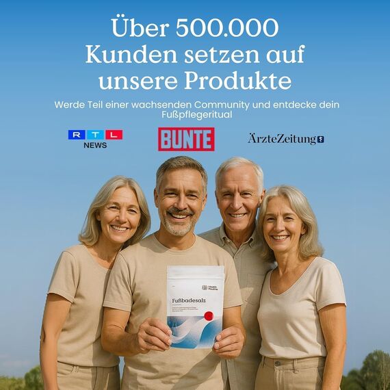 Health Routine Natürliches Fußbadesalz mit Teebaumöl – Für Pflege und Hygiene der Füße, gegen Fußpilz und Nagelpilz, mit 100% natürlichen Wirkstoffen