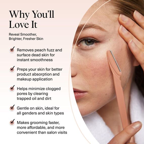 Kitsch Dermaplane Rasierer für Frauen Gesicht - Gesichtsrasierer für Frauen & Männer, Augenbrauentrimmer & Gesichtsrasierer - Peeling-Gesichtsrasierer & Hautpflegewerkzeug für glattere Haut