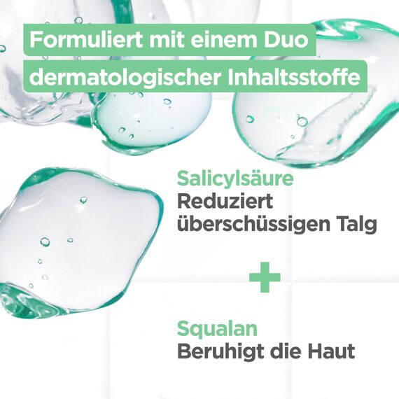Mixa Anti-Unreinheiten Comfort Cleanser, Für zu Akne neigende und sensible Haut, Glättet das Erscheinungsbild der Poren, Mit Salicylsäure und Squalan, Geeignet für Gesicht & Hals, Hypoallergen, 150 ml