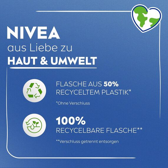 NIVEA Body Lotion Aloe & Pflege, Körpercreme mit Tiefenpflege Serum für 72h Feuchtigkeit, Körperlotion mit purem Hyaluron und Aloe Vera natürlichen Ursprungs(400 ml)