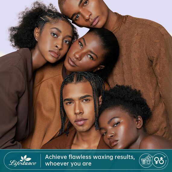 Lifestance 450g Waxing Perlen Formuliert für Anfänger, Wachsperlen mit 10 Holzspatel für Enthaarung, Lavendel Wachs Haarentfernung Perlen für für Bikini - bein - achselhöhle