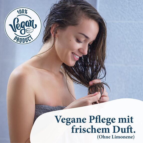 Jean & Len Conditioner Sensitiv Hafermilch & Baumwolle, für trockenes Haar und empfindliche Kopfhaut, verwöhnende und sanfte Pflege, ohne Silikone und Parabene, vegan, 300 ml (Packung mit 2)