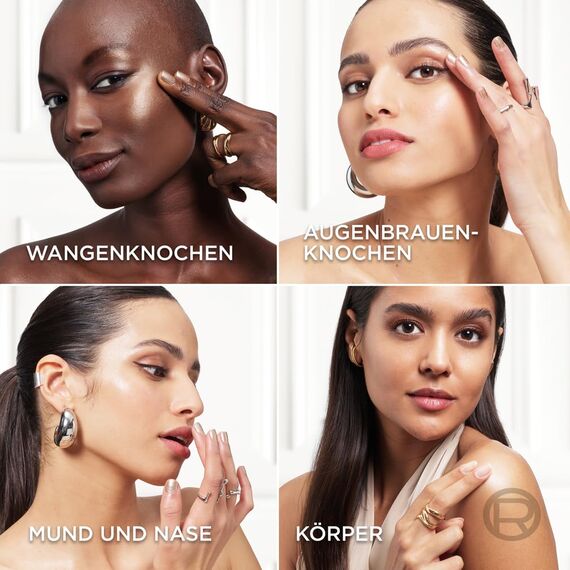 L'Oréal Paris Lumi Le Glow Highlighter Sticks Glowy, Make up Teint für das Gesicht, Contouring, Für einen strahlenden Teint, Leicht aufbaubar, Ganztägiger Halt, Farbe: 635 GOLDEN COUTURE, 1 x 7 ml