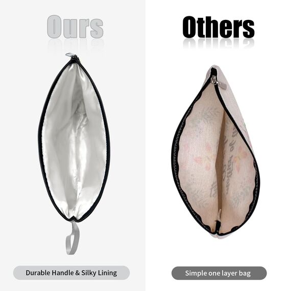 Vavabox A-Z Personalisierte Kosmetiktasche-Geburtstagsgeschenke Für Frauen, Mütter, Beste Freundinnen Und Brautjungfern (A, Grau)