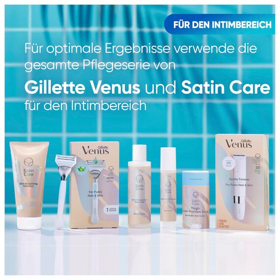 Gillette Venus Damen Rasierklingen — 10 ORIGINAL Ersatzklingen für Damen Nassrasierer, Damenrasierer für den Intimbereich — Kompatibel mit Venus Intimrasierer