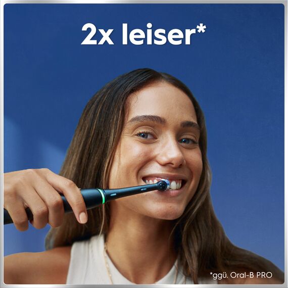 Oral-B iO Series 6 Plus Edition Elektrische Zahnbürste — Electric Toothbrush, Inkl. 3 Aufsteckbürsten, 5 Putzmodi für Zahnpflege, Reise-Etui — Zahnbürste Elektrisch, Designed by Braun, Schwarz