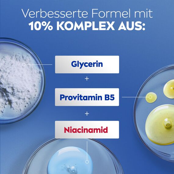 NIVEA Body Lotion Repair & Care, Körpercreme für sehr trockene Haut & zur Linderung von Spannungsgefühlen, Körperlotion mit Glycerin, Niacinamid & Provitamin B5t (250 ml)