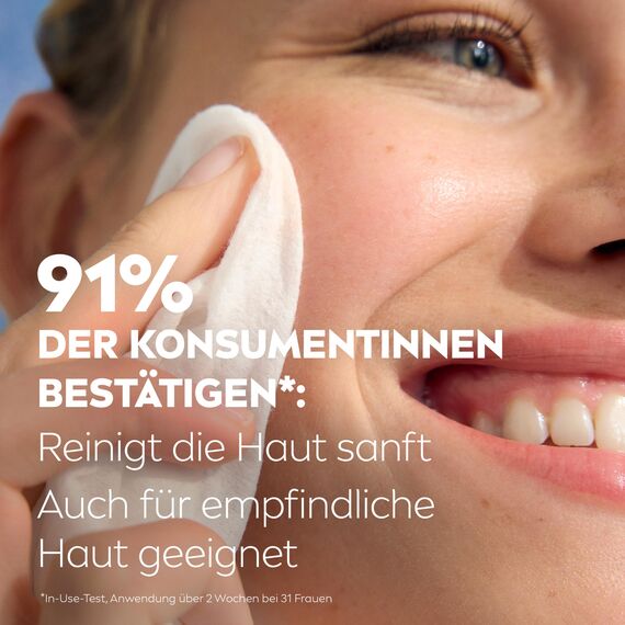 NIVEA Reinigungstücher 3in1 Pflegend, Abschminktücher mit Glycerin und Mandelöl für wasserfestes Make-Up, sanfte Gesichtsreinigung für trockene & empfindliche Haut (25 Stück)