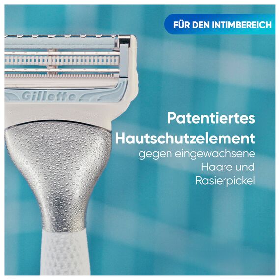 Gillette Venus Damen Rasierklingen — 10 ORIGINAL Ersatzklingen für Damen Nassrasierer, Damenrasierer für den Intimbereich — Kompatibel mit Venus Intimrasierer