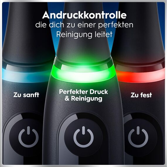 Oral-B iO Series 6 Plus Edition Elektrische Zahnbürste — Electric Toothbrush, Inkl. 3 Aufsteckbürsten, 5 Putzmodi für Zahnpflege, Reise-Etui — Zahnbürste Elektrisch, Designed by Braun, Schwarz