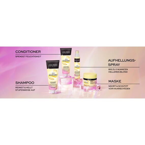 John Frieda Sheer Blonde Go Blonder Shampoo, 250 ml, 1 Stück (Packung mit 2)