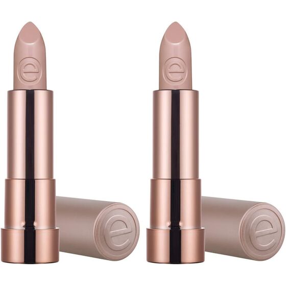 essence cosmetics hydrating nude lipstick 301 ROMANTIC (Packung mit 2)