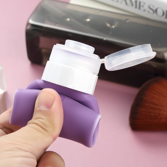 Gemice Silikon Reiseflaschen 90ml Set, 4 Stück auslaufsichere Reise Container und Reise Toilettenartikel Set, FDA zugelassene nachfüllbare Flüssigkeitsbehälter für Shampoo Creme Spülung Körperpflege