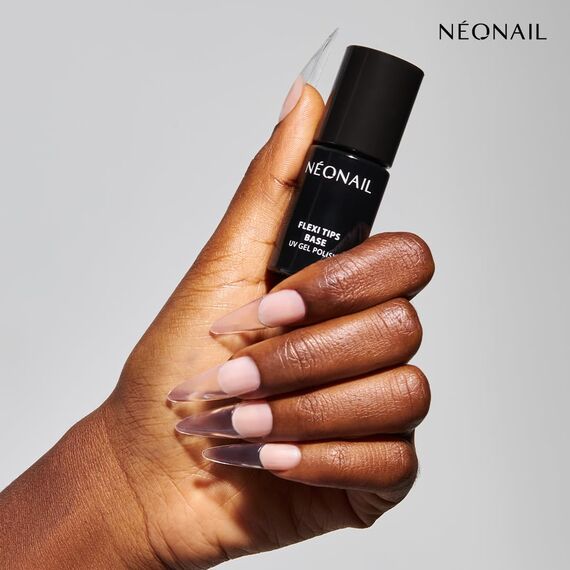 NÉONAIL UV Nagellack - Base Coat Gel UV - Clear Flexi Tips Base 7,2 ml - NÉONAIL Unterlack Für Nagelspitzen - Lack - Gel Nägel - Modeling Base