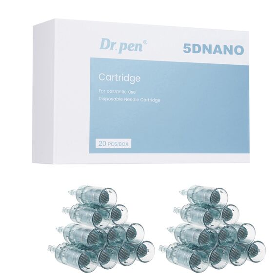 Dr. pen Ultima M8/M7S Cartridges Nano-5D - 20 Stück für feine Linien, Aknenarben, Fleckenreduzierung und tägliche Pflege - Authentische Dr pen Ultima M8/M7S Patronen(20 Stück, Nano-5D für M8/M7S)