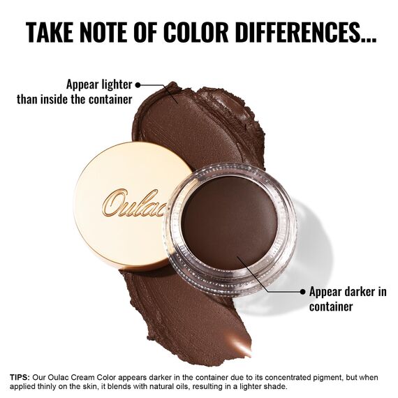 Oulac Matte Lidschatten Braun Wasserfest | Eyeliner und Lidschatten Primer Feine Textur Hält 16 Stunden + | Schnell Trocknend Wischfeste Matte Oberfläche | Vegan | 06g (CM07) Brown Suede